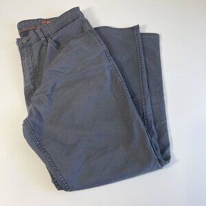 Dockers Womens High Rise Straight Fit Denim Jeans Dark Gray 36 Zip Fly 5-Pockets